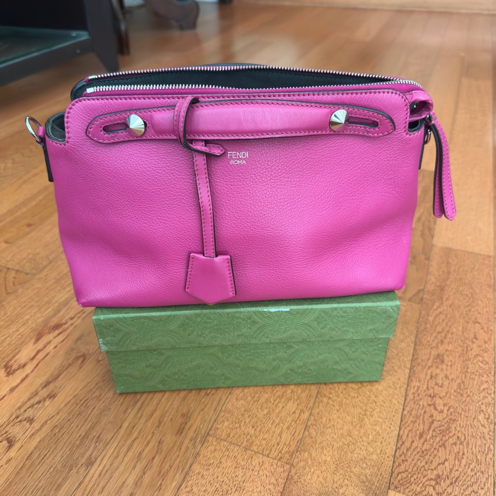 Fendi By the Way Medium Leather Bag Magenta